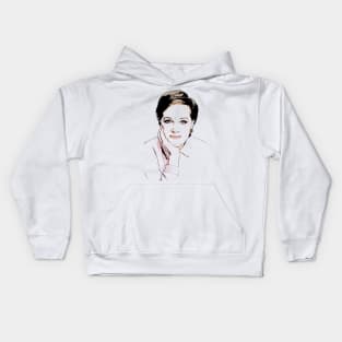 Julie Andrews Outline Kids Hoodie